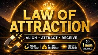Law of Attraction Subliminal, Align With Wealth, Ease &amp; Expansion,  Alpha Binaural Beat, Dark Screen