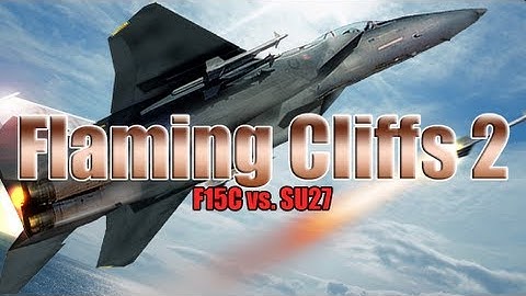 Lock On: Flaming Cliffs 2 - Guns Only Dogfight (F15C vs.  2 SU27