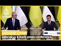 Ukrainian and Estonian presidents hold press conference amid Russian tensions