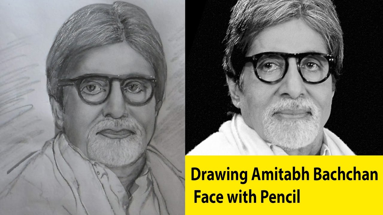 How To Draw Amitabh Bachchan Step by Step // full sketch outline tutorial  for beginners 🔥 - YouTube