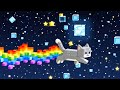 🐱💨 Nyan Cat Flies Through the Minecraft World!! 🌍✨|Nyan Cat BUT Minecraft #nyancat #minecraft