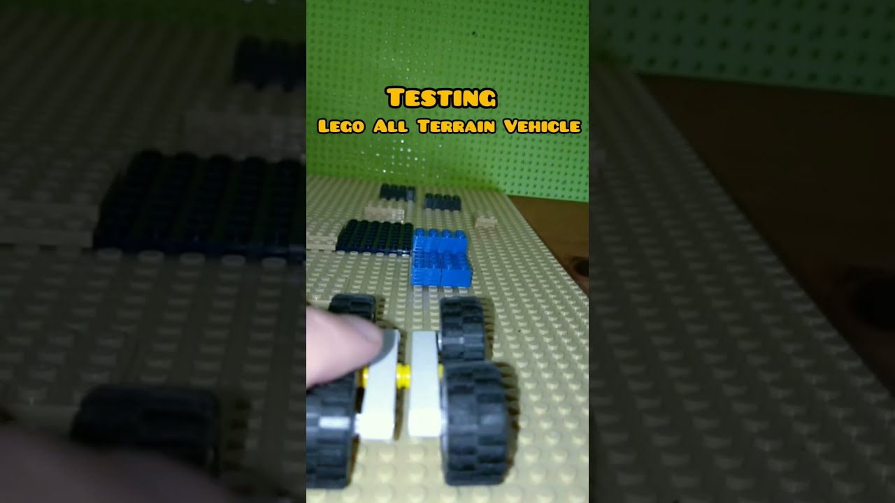 Testing! Testing! Lego All Terrain Vehicle Running Over Obstacles 