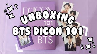 ♡︎ unboxing BTS DICON 101 PHOTOCARD ♡︎ (español)