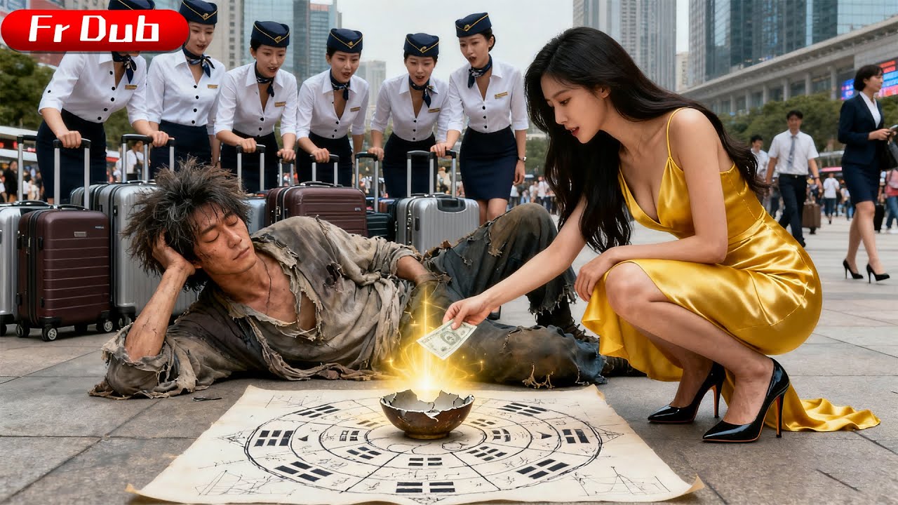 Belle femme a fait l'aumône de ＄100 à mendiant déchu,qui aurait cru que c'était un Empereur Divin !