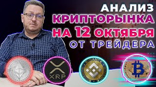 Точки входа и технический анализ криптовалют биткоин (BTC) XRP, BNB, DOT, ETH