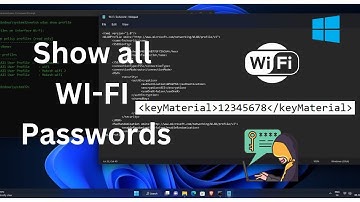 CMD: Find all WI-FI passwords with only 1 command | Windows 10/11