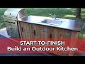 How to build an outdoor kitchen start to finish