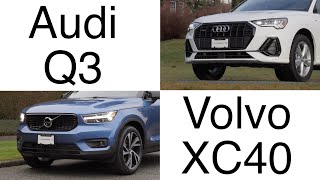 Audi Q3 VS Volvo XC40 Comparison \/\/ Battle of the premium SUVs