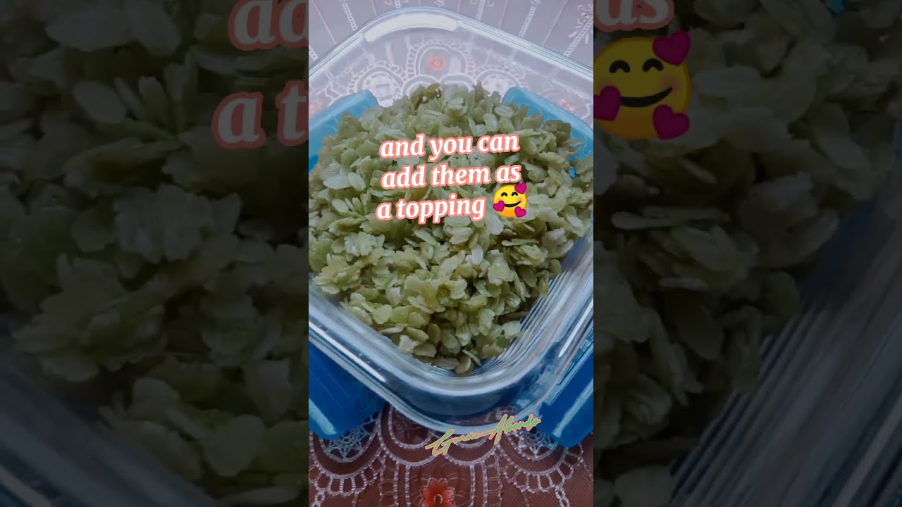 Green pinipig (young glutinous rice)