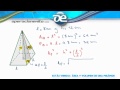 volumen y area de una piramide de base triangular - YouTube