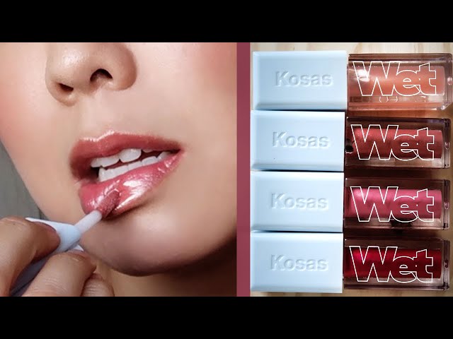 WET OILY GLOSSY LIPS? 💦Kosas Wet Lip Oil Gloss Review and Swatches -  YouTube