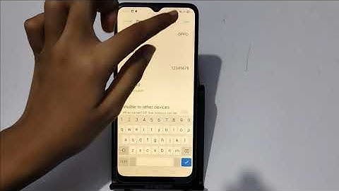 How to change hotspot password in Oppo A1k | hotspot password change kaise kare