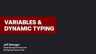 Python Variables & Dynamic Typing Explained Simply (With Memory Analogy) in under 7 minutes