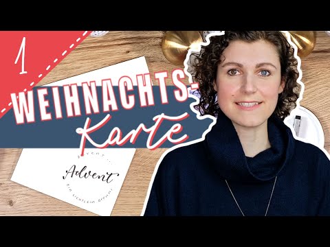 Weihnachtskarte in 3 Minuten | #EinfachLilienhaftImAdvent