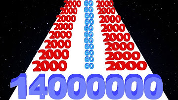 Number Rush: 2048 Challenge vs Number Run 3D - Satisfying ASMR Gameplay (Freeplay Original)