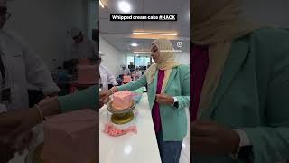 Whipcream cake hack #hack #whipcream cake #hkrbakingacademy #hkrshorts