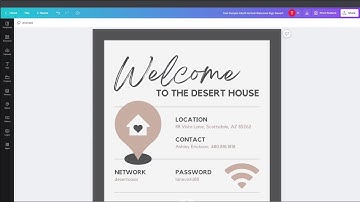 Templateau Airbnb Welcome Sign Tutorial