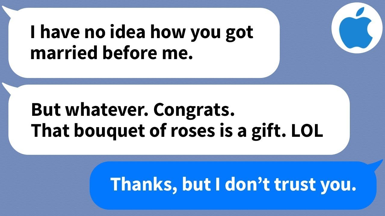 【Apple】My jealous step sister sends me a bouque of roses on my wedding, but they smell weird, so...
