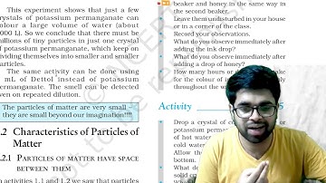Particles of Matter are Continuously moving (Part - 1) | Chapter -1 | Science | Class - 9 | 12/06/21