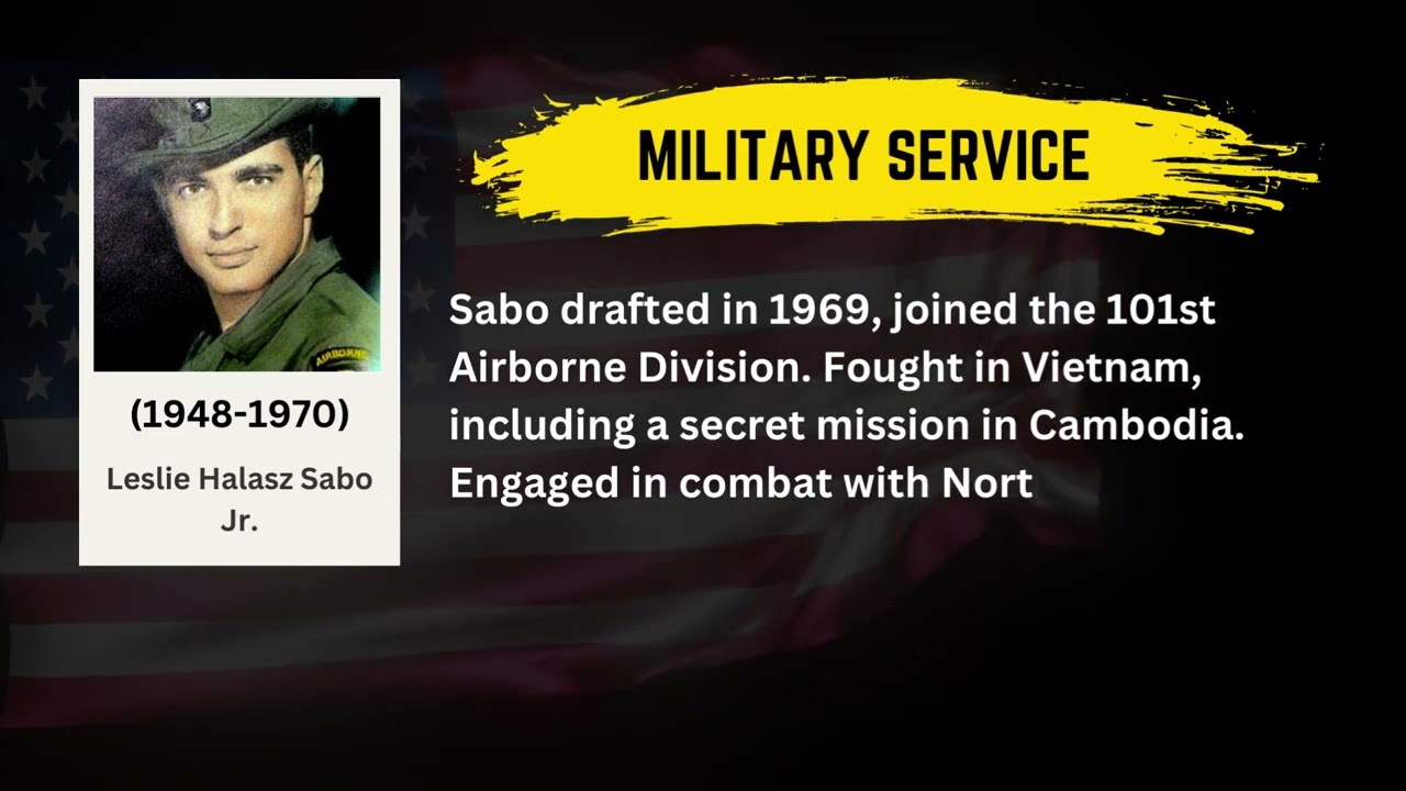 Leslie Halasz Sabo Jr: Courage and Sacrifice