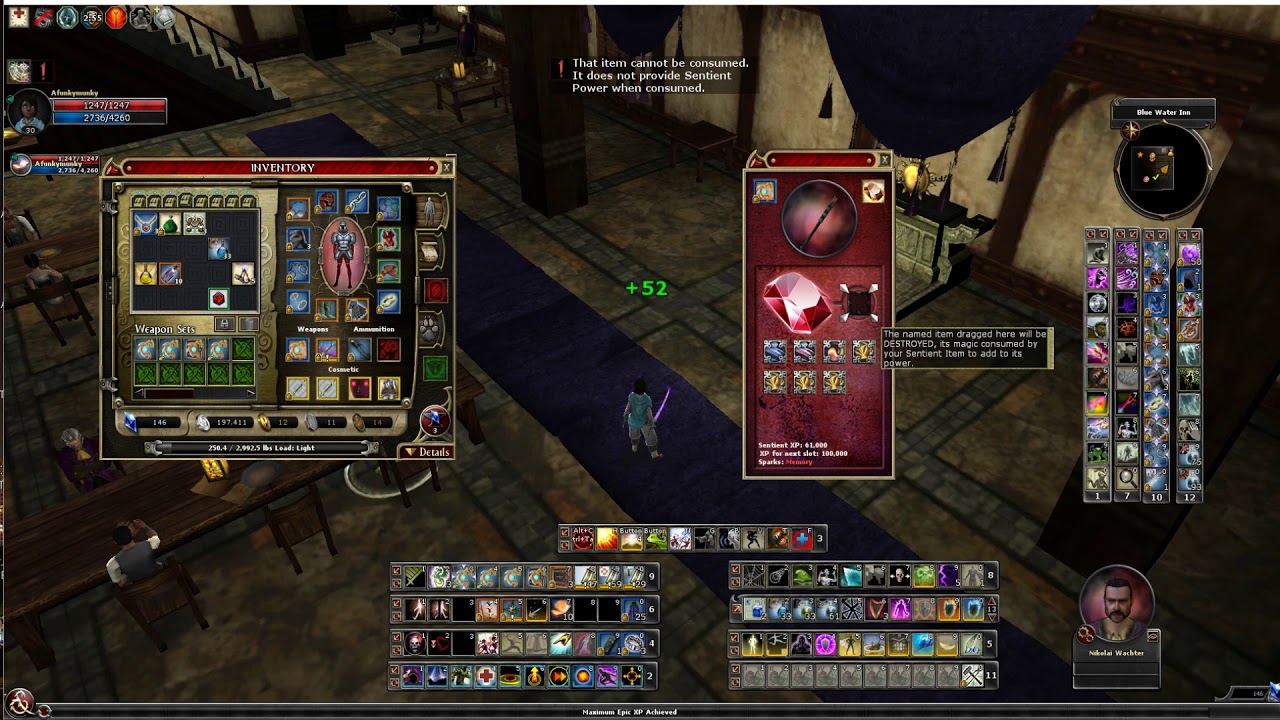 DDO how to loose 40,000 sentient xp