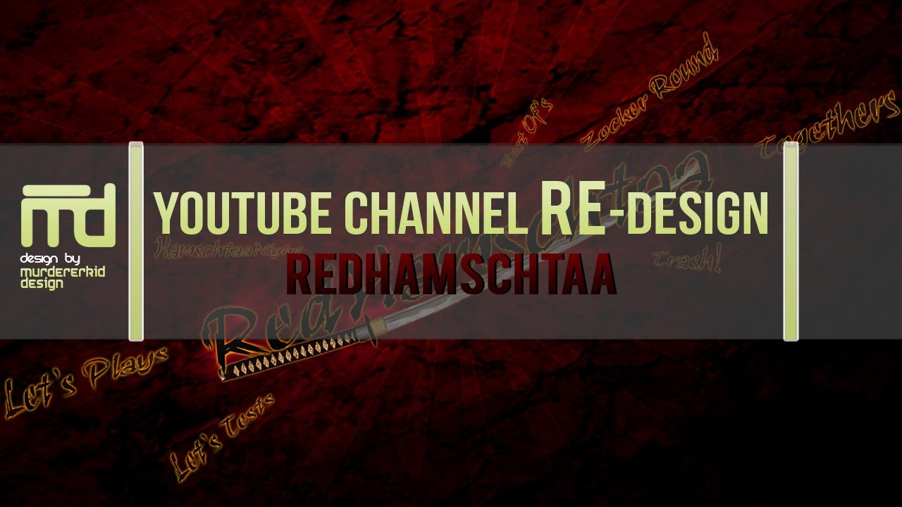 RedHamschtaa • SpeedArt • YouTube Re-Design | MurdererkidDesign