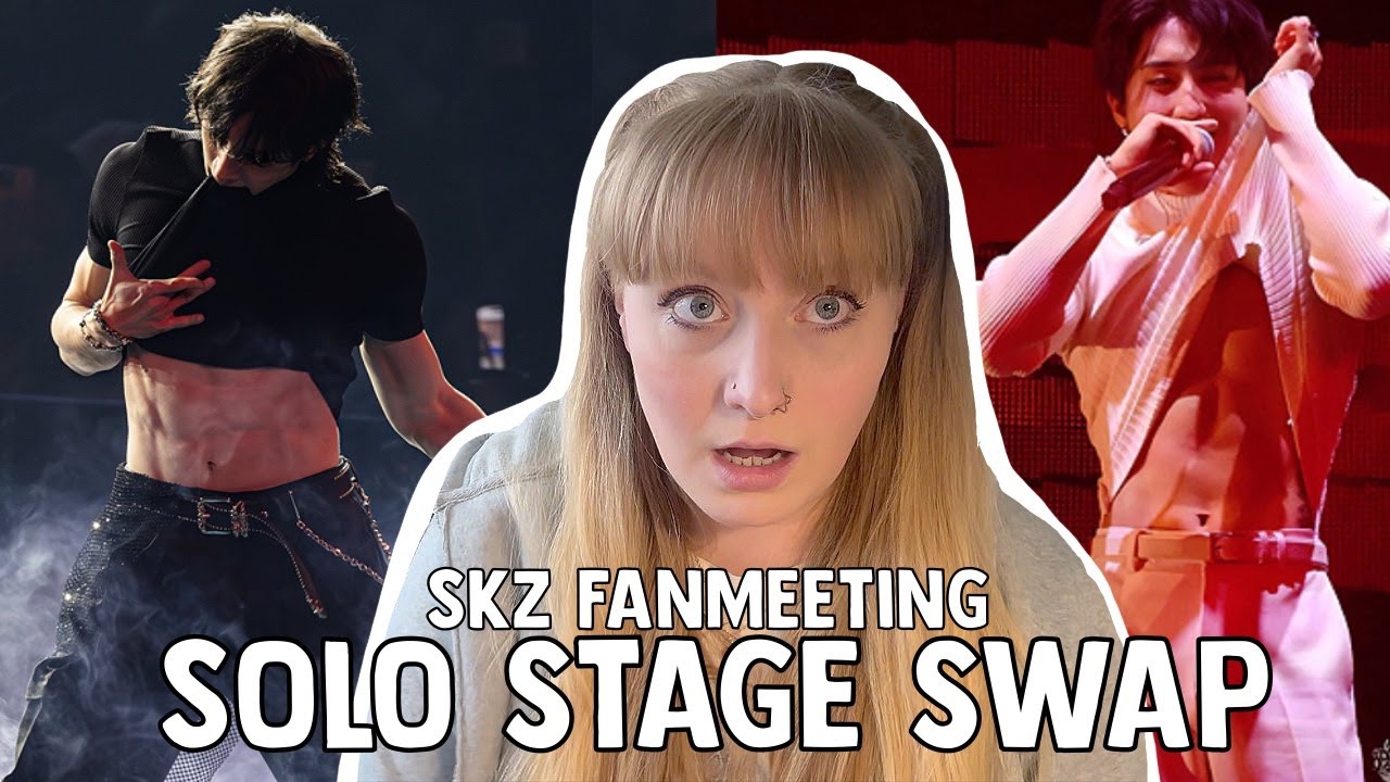 reaction to the Stray Kids solo stage switches! wdym jisung did RAILWAY?! [5th fanmeeting skzclock]