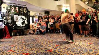 DragonCon 2011 Masked Wrestlers Breakdance