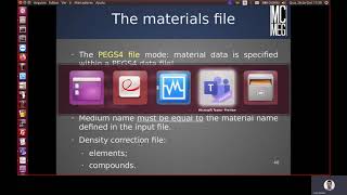 MCMEG: EGSnrc - Materials (Part 5)