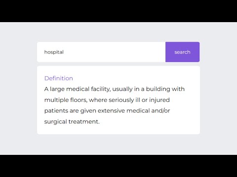 Beginner JavaScript Project: Create a Dictionary with an API