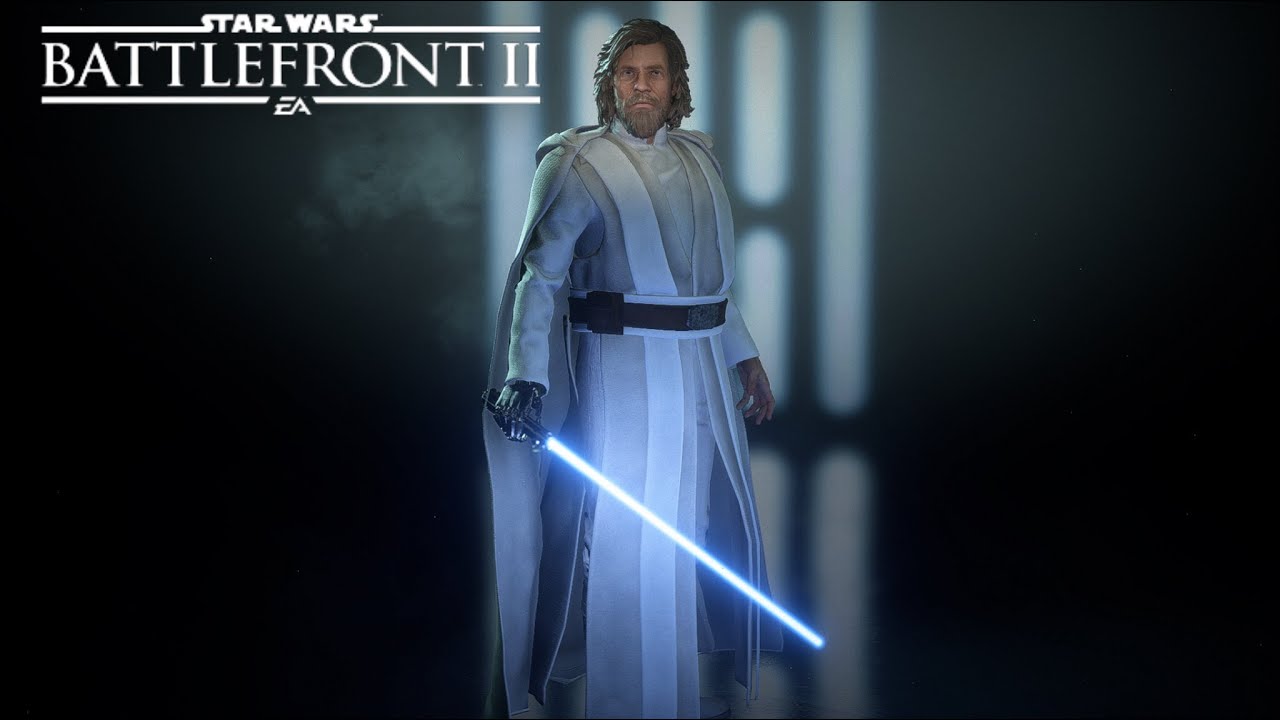Star Wars Battlefront 2 - Old Luke Skywalker Skin MOD - YouTube