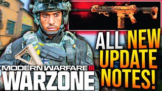 WARZONE: All New GAMEPLAY UPDATE PATCH NOTES! Surprise Anti-Cheat Update, New Mastery Camo, & More!
