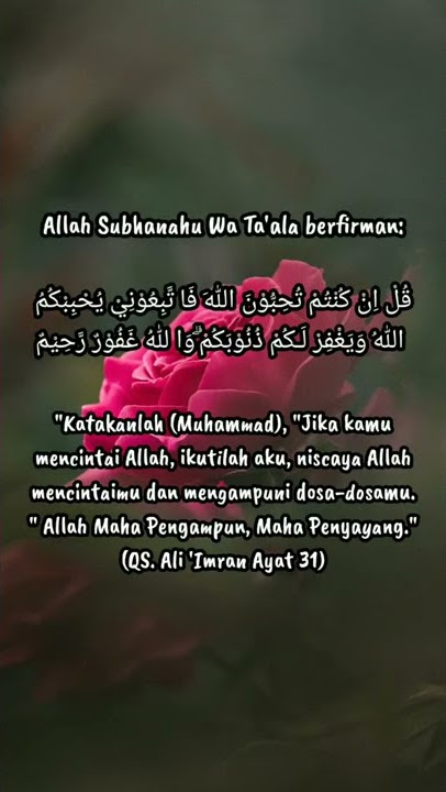 Surat Ali Imran Ayat 31
