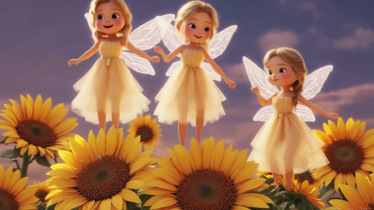Fairies of the Sunflower Field | Magical Summer Fantasy Animation【fairy tale】【Flower fairies】