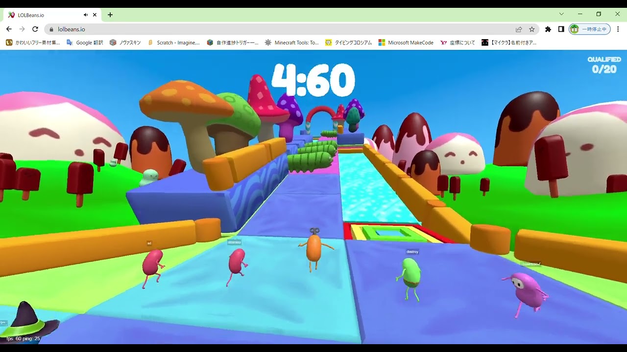 Nasty Sealsの慣性ジャンプを見つけては・・・いない。 lolbeans.ioやりました#38