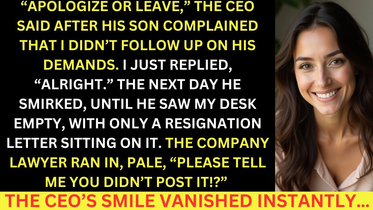 «Извинись или уходи», — потребовал генеральный директор после того, как его избалованный сын пожа...