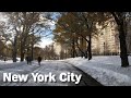 Walking New York City: First Snowfall 2020 ❄️❄️❄️ (4K/60FPS)