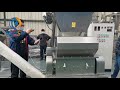 test run of BSP-500 ACM grinder and BSC-600 crusher before shippment