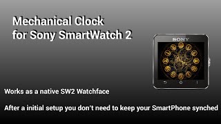 Mechanical Clock for Sony SmartWatch 2 screenshot 3