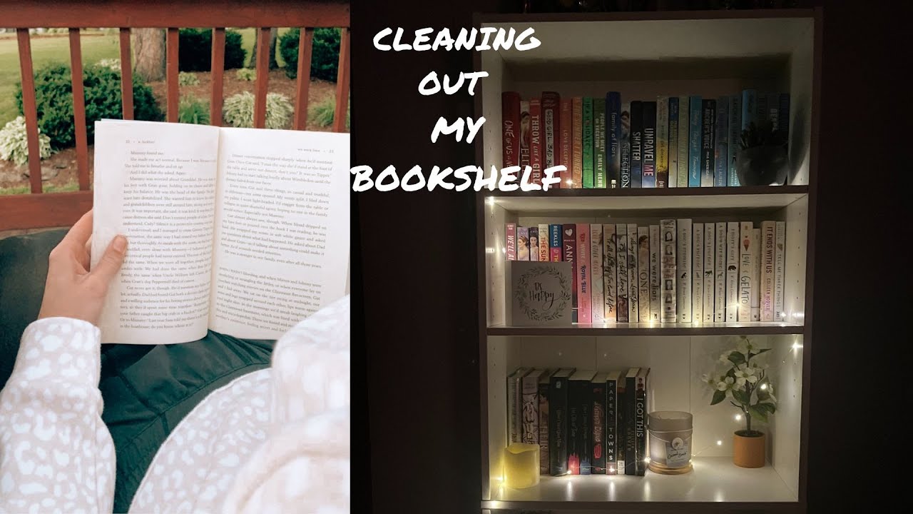 CLEANING OUT MY BOOKSHELF | CLEANING, GETTING RID OF BOOKS | JORDAN ...