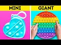 MINI VS. GIANT POP IT || Satisfying Crafts And Useful Life Hacks For Every Occasion