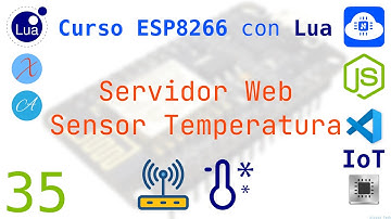 35 Sensor de temperatura LM35 con servidor HTTP #nodemcu #esp8266 #lua #iot #esplorer