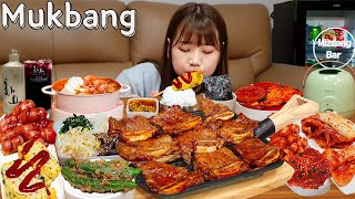 🍱상다리 부러지는 15찬한식 집밥한상🥘La갈비,해물된장,한식먹방 화요 혼술 KOREAN HOME MEAL MUKBANG ASMR EATINGSHOW REALSOUND 요리 먹방