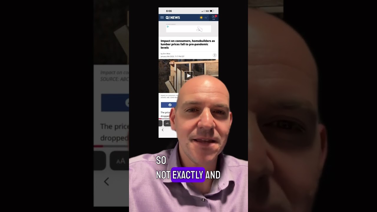 Wwhy did the price of Lumber just Crash??