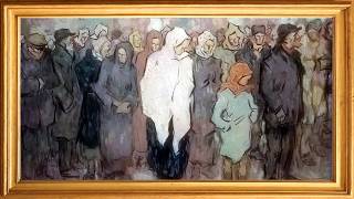 Nicolae Tonitza: Queuing for bread | 4K Golden Framed Art Wallpaper | Samsung Frame TV 2Hrs screenshot 3