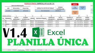 Planilla única Excel V1.4