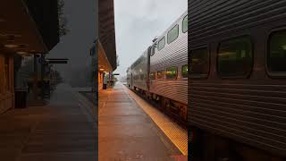 Metra First Inbound On Sunday At Elmhurst Station