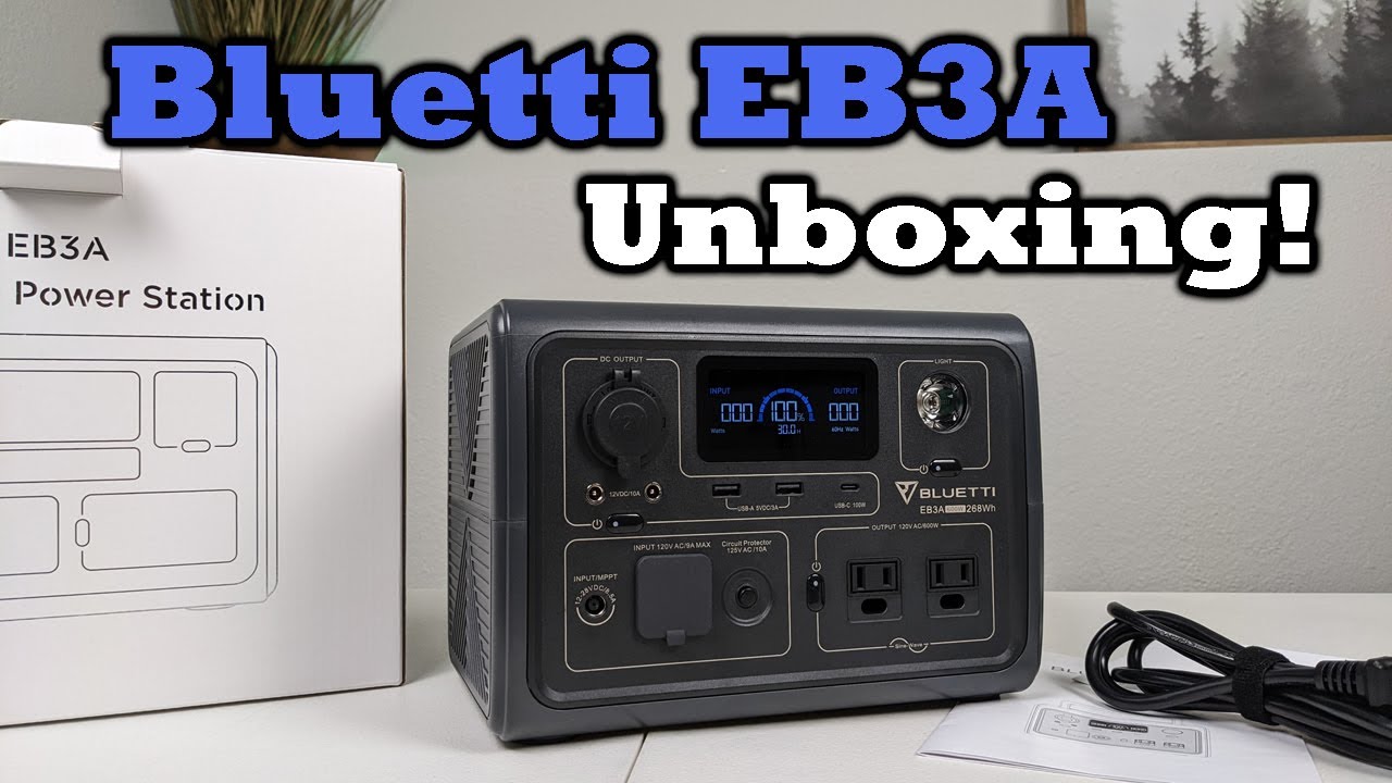 Bluetti EB3A First Look! - Unboxing Video - Short and Sweet! 