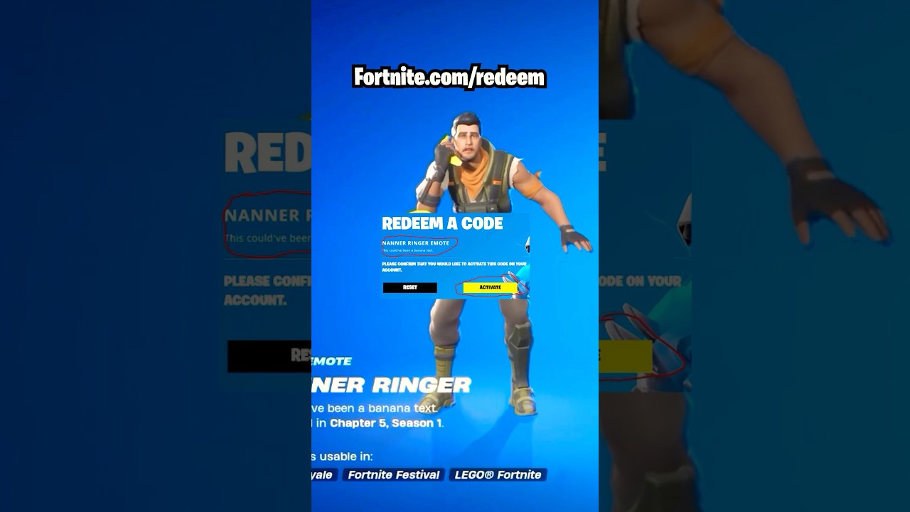 Fortnite Free Emote Nanner Ringer Redeem Code