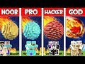 Minecraft NOOB vs PRO vs HACKER vs GOD : FAMILY METEOR in Minecraft! Animation